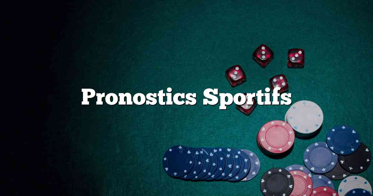 Pronostics Sportifs