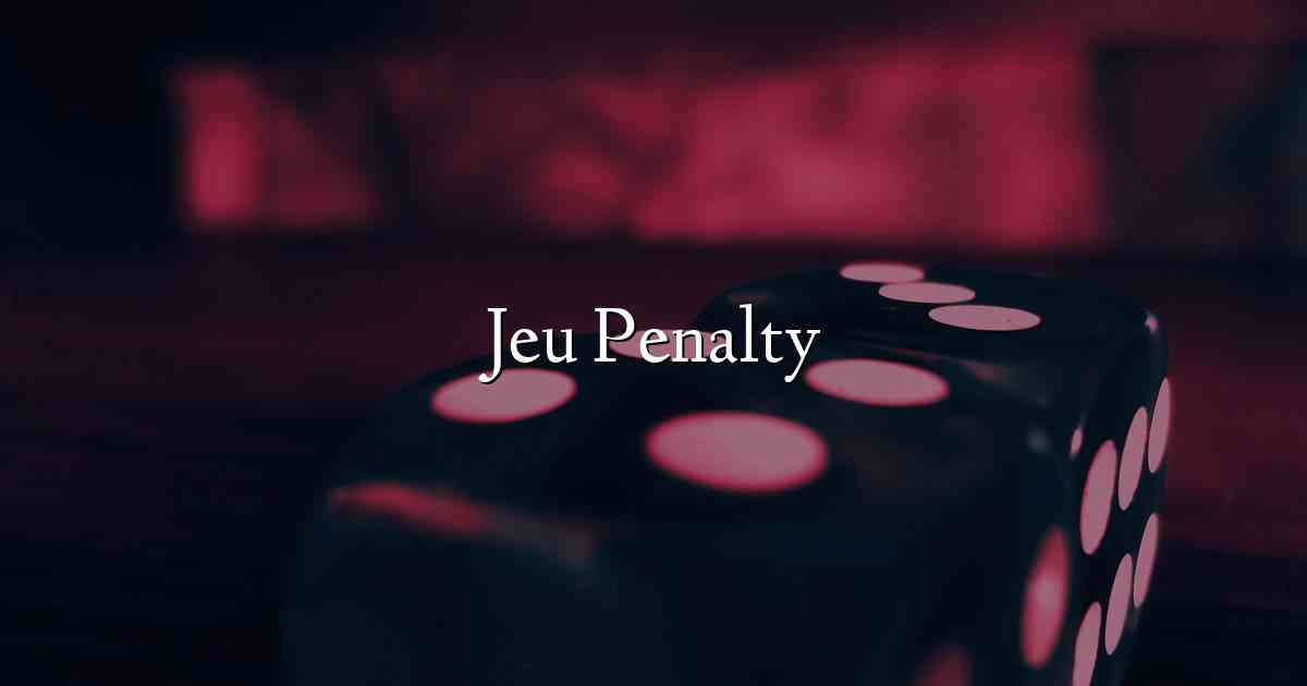 Jeu Penalty